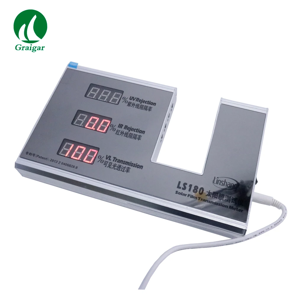 LS180 Digital Solar Film Transmission Meter UV Rejection meter Light Transmittance Meter IR Rejection meter