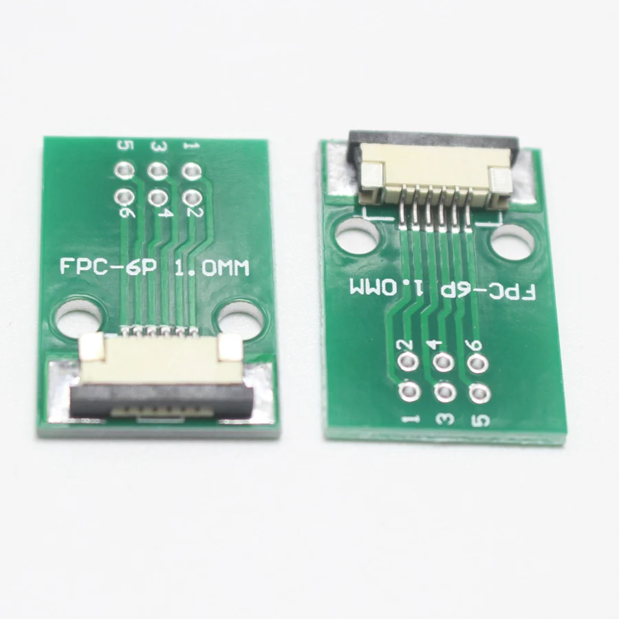 1pcs 6P 8P 10P 20P 26P 30P 40P FPC Adapter Plate 1.0MM Pitch to 2.45 mm Flat Cable Socket for PCB LCD