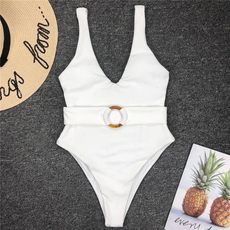 Strój kąpielowy jednoczęściowy Amber Belt 2026, damski strój plażowy, maillot femme, monokini, biquini, maio mujer, trikini, badpak, stroje damskie — zdjęcie 6