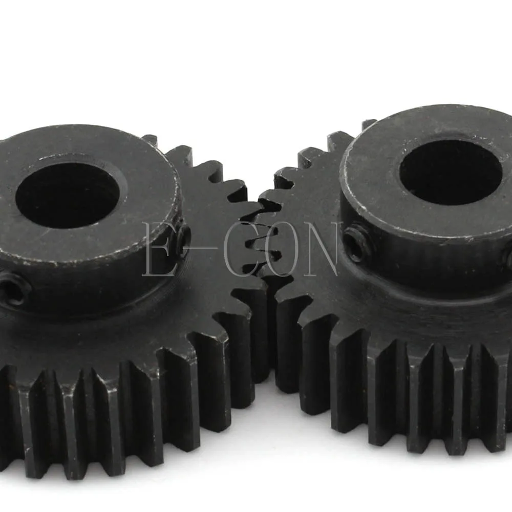 

1pcs 1.5M30T 15mm Width 8mm/10mm/12mm/15mm/16mm/17mm/20mm Bore Hole 30 Teeth Module 1.5 Motor Steel Gear Wheel Top Screw