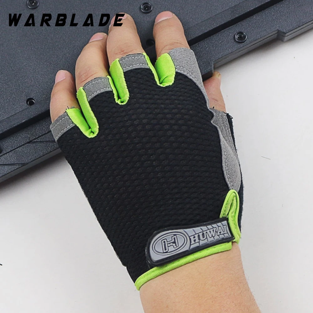 

Gloves Breathable Half Finger Gel Pad Sport Gloves Summer Biking Fingerless Anti-slip Riding Wristbands Glove WarBLade