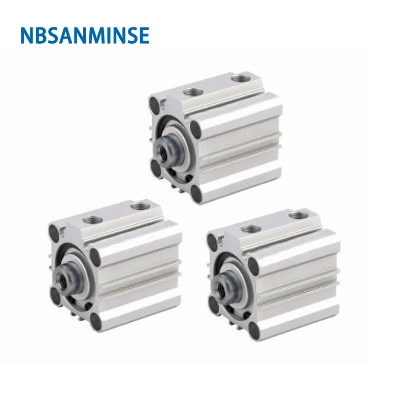 

NBSANMINSE CQ2B 32mm Compact Cylinder 10Bar Double Acting Single Rod Air Pneumatic Compact Cylinder Automation Application