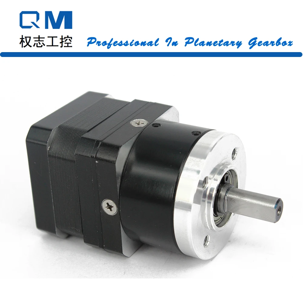 Geared Stepper Motor Nema17 26mm 1.2A Metal Gear Planetary Reduction Gearbox Ratio 5:1 15Arcmin