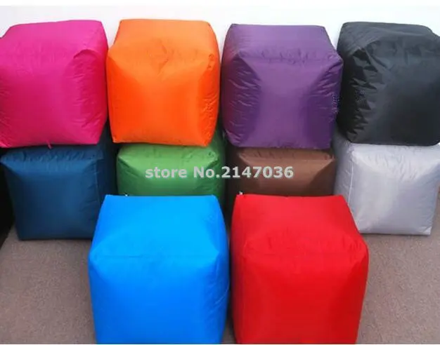 Indoor/Outdoor Big square size 16inch  Bean Bag Ottoman