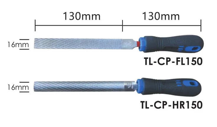 Hosco Professional Luthier Tools -  CP (Chemical Polishing) Files, 130mm Size Length