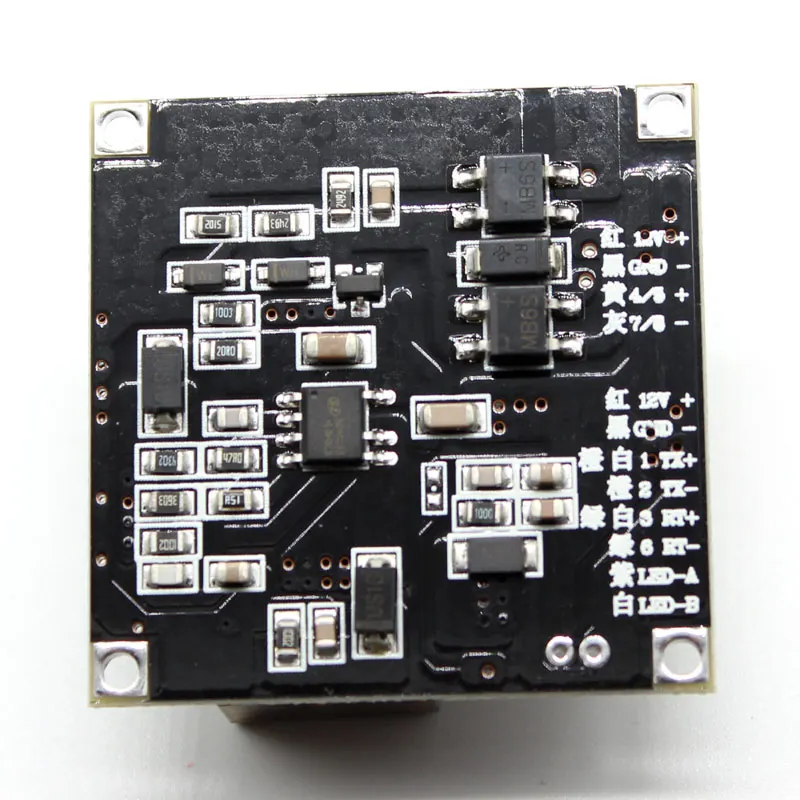 Input 44-57V Cctv Ip Camera Poe Module Pcb Board Output Dc 12V Voor Ipc Met Poe ip Kabel