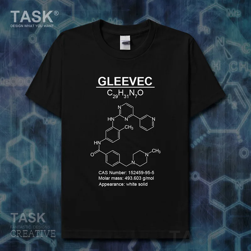 Gleevec Molecular Formula Chemistry Subject mens clothes Short sleeve t-shirt new Tops t shirt sweatshirt casual jerseys 01