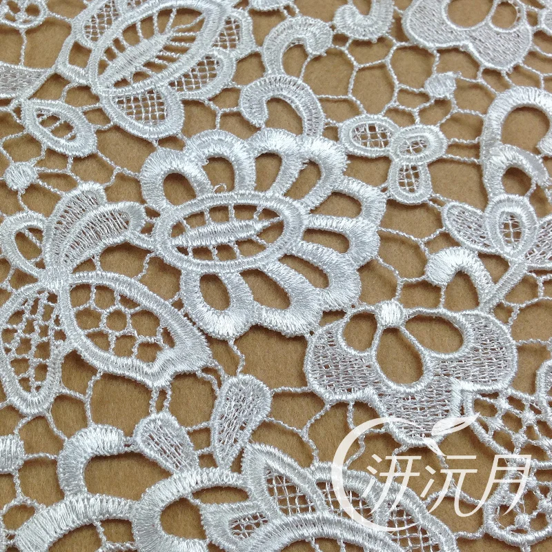 heavy computer embroidery lace cloth dress custom clothing fabric