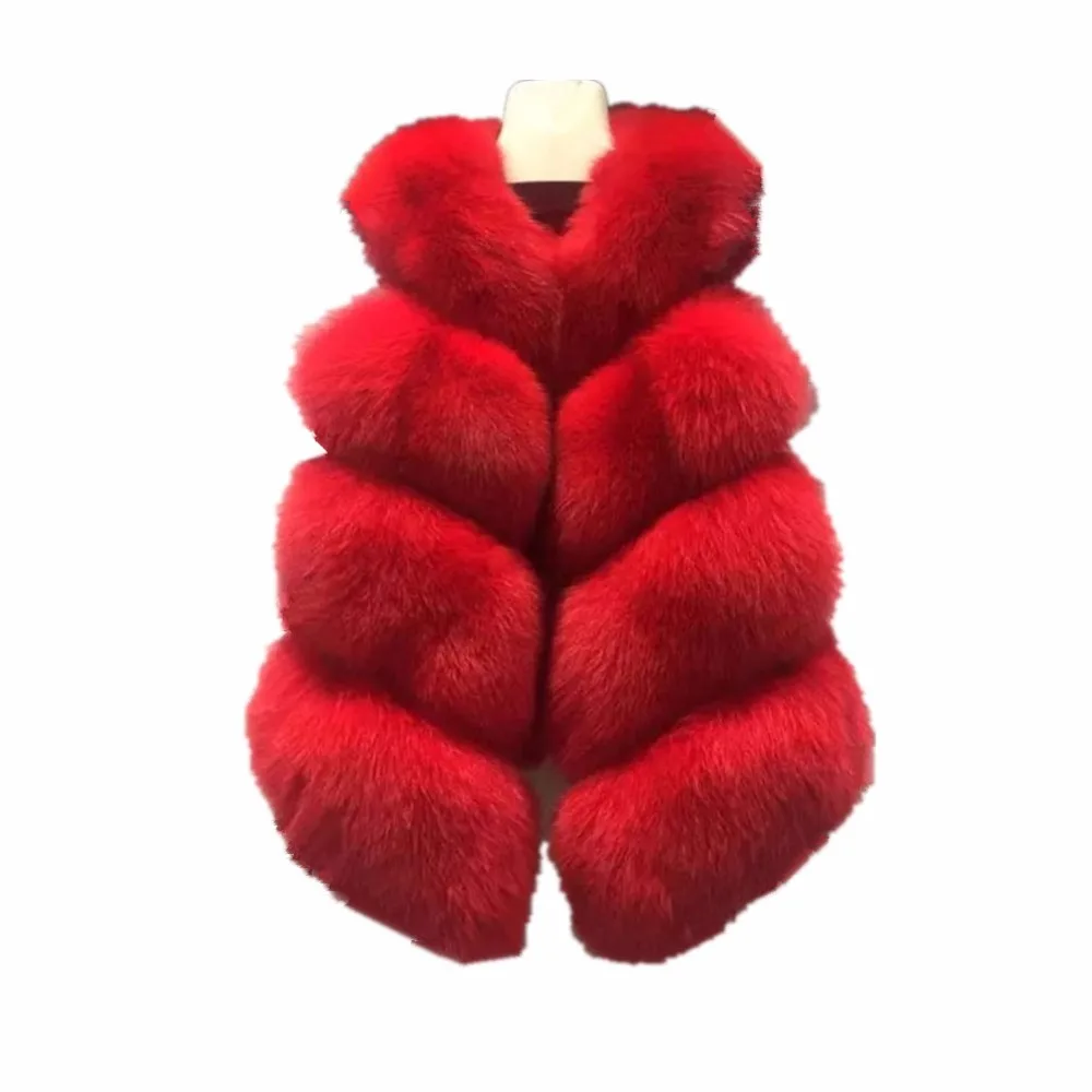 Lisa Colly Winter Overcoat Women's Faux Fur Vest Short Coat Jackets