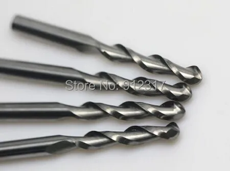 5pcs 4*22mm two flutes end milling tools, ball end mills, cutting tool bits for cnc engraving machine