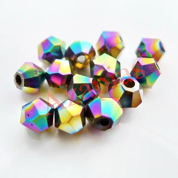 wholesale AAA top quality in package 3/4/5/6/8mm top5301 crystal bicone glass beads special color full size free shipping