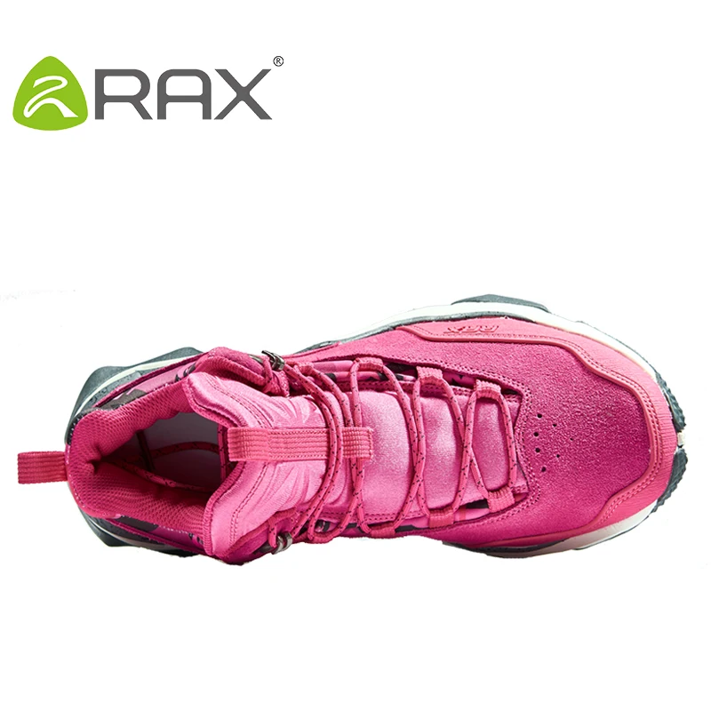 RAX Women\'s Hiking Shoes Waterproof Socklining for Professional Mountaining Women Anti-slip Natural Mountaining Trekking Shoes