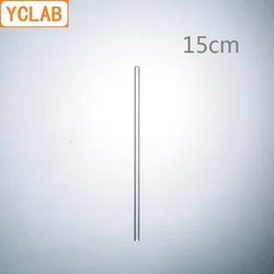 YCLAB 15cm Glass Stirrer Rod Mixing Guide Liquid Laboratory Chemistry Equipment