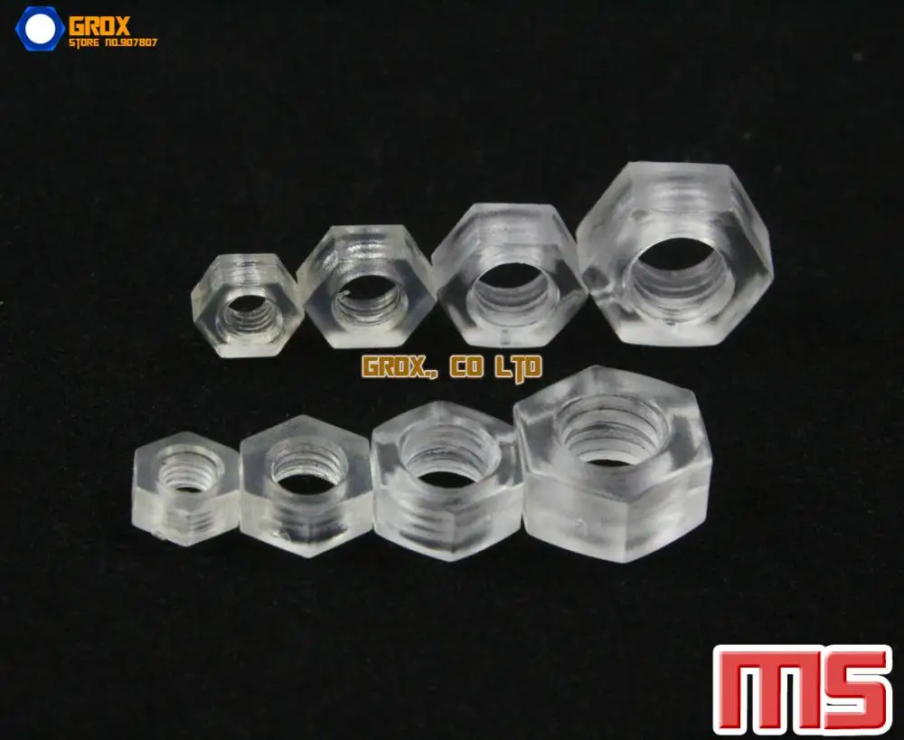 

300 Pieces M5 Acrylic Metric Hexagon Nut Insulation Nut