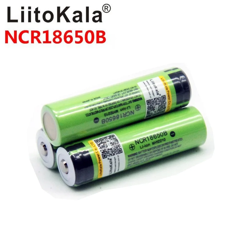 بطارية LiitoKala 18650 3400mAh بطارية 3.7 فولت NCR18650B بطارية ليثيوم أيون قابلة للشحن بطارية 18650 3400