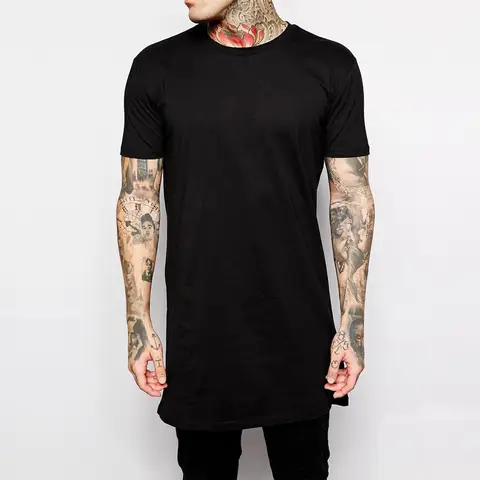 Men's Long Hip Hop T-Shirt MRMT