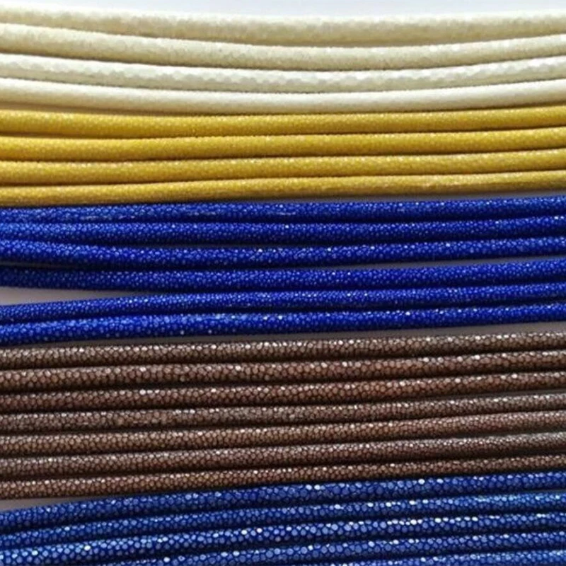 Accessories For Men Stingray Skin Leather Bracelets Real 5mm Stingray Leather for DIY