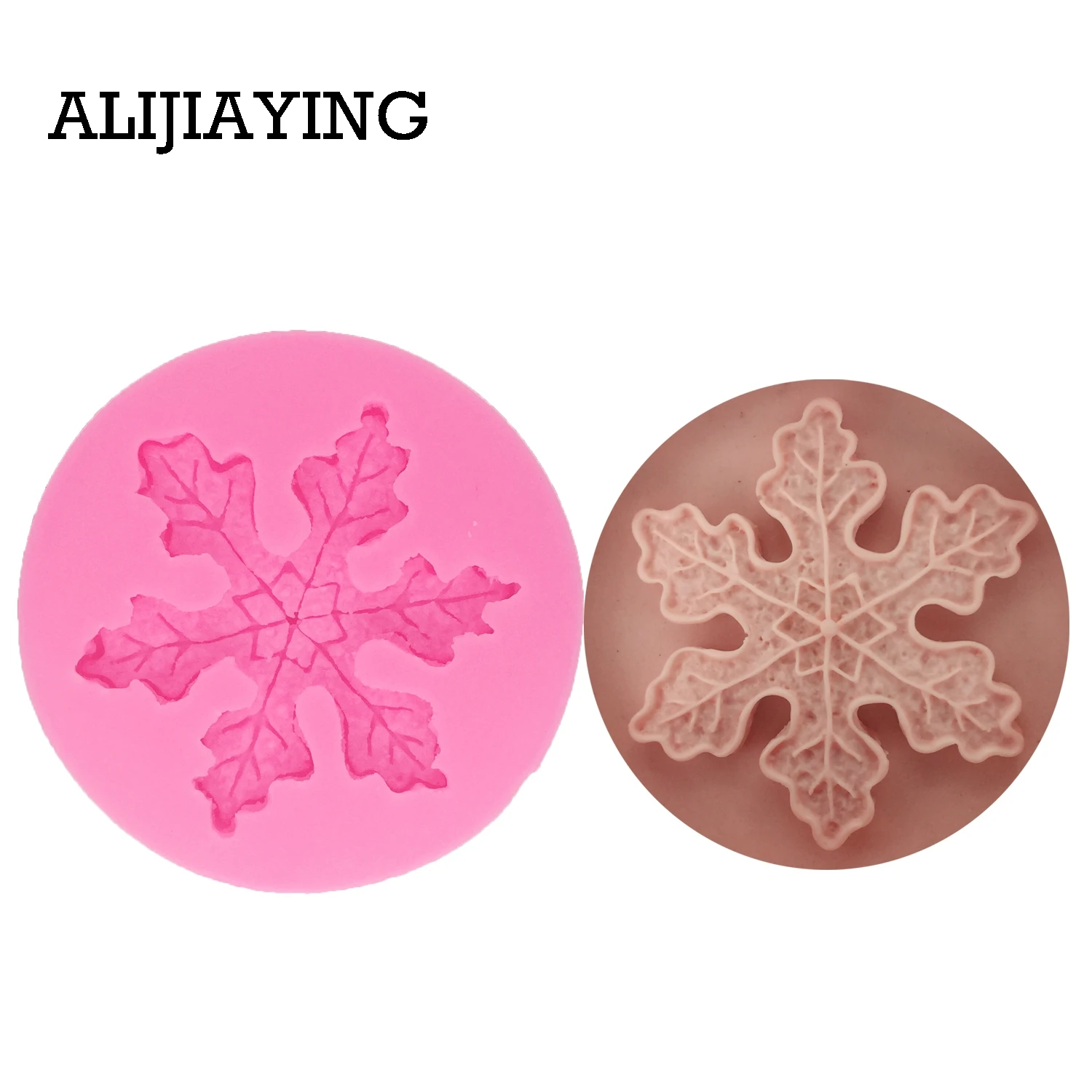 M1384 DIY Cake Tools Leaf snowflake silicone mold dessert Decorating Cupcake Gumpaste fondant Polymer Clay Resin Soap mould