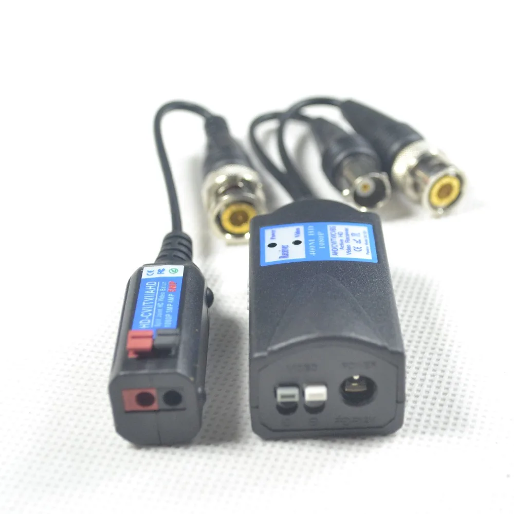 HD Active Video Balun Transmit Pal/NTSC CVI /TVI/AHD /CVBS Video signal via UTP DC 12V Power supply Up to 400m for camera