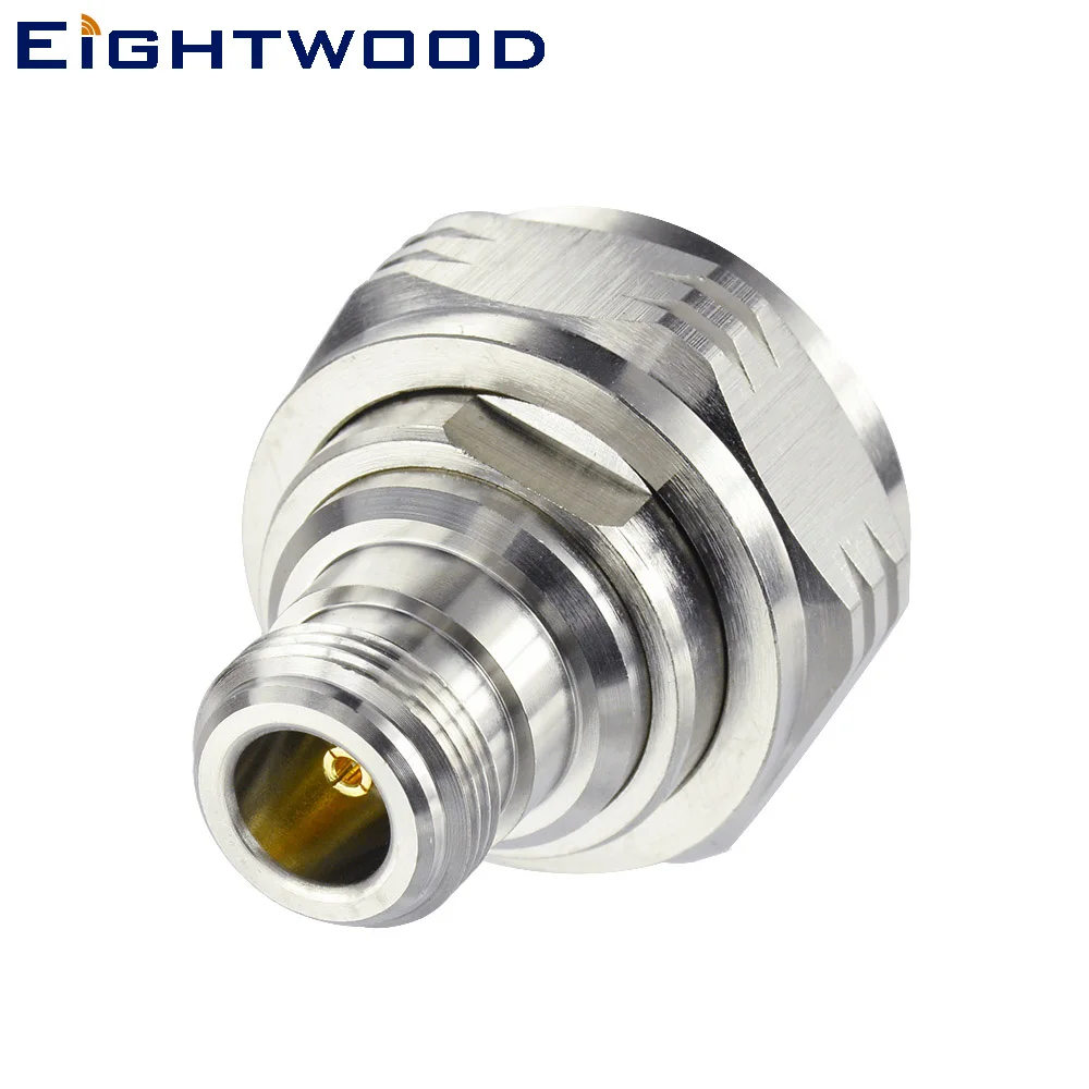 Eightwood N to 7/16 DIN RF Coaxial Adapter N Plug Male to 7/16 DIN Jack Female RF Connector RF Microwave Adapter Between Series