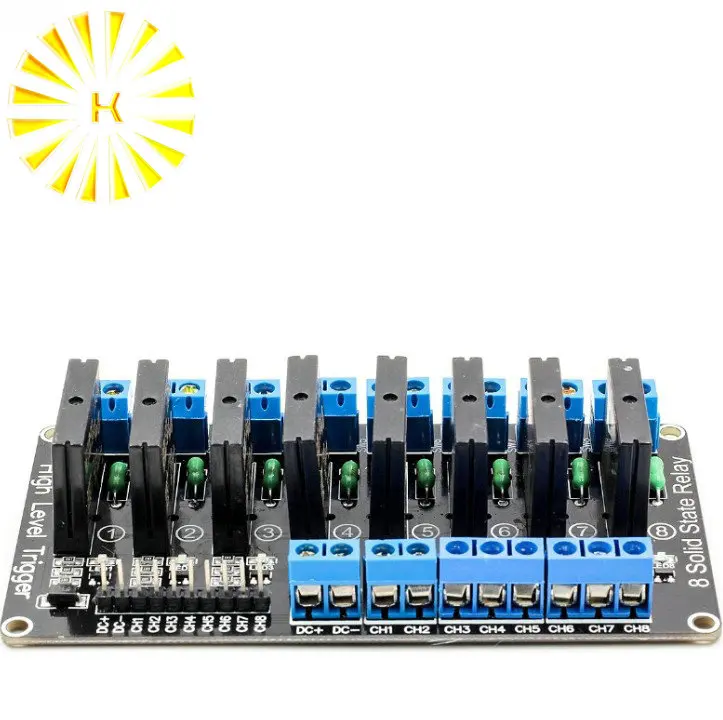 8 Channel 5V DC Relay Module Solid State Low Level G3MB-202P Relay SSR AVR DSP for arduino Diy Kit