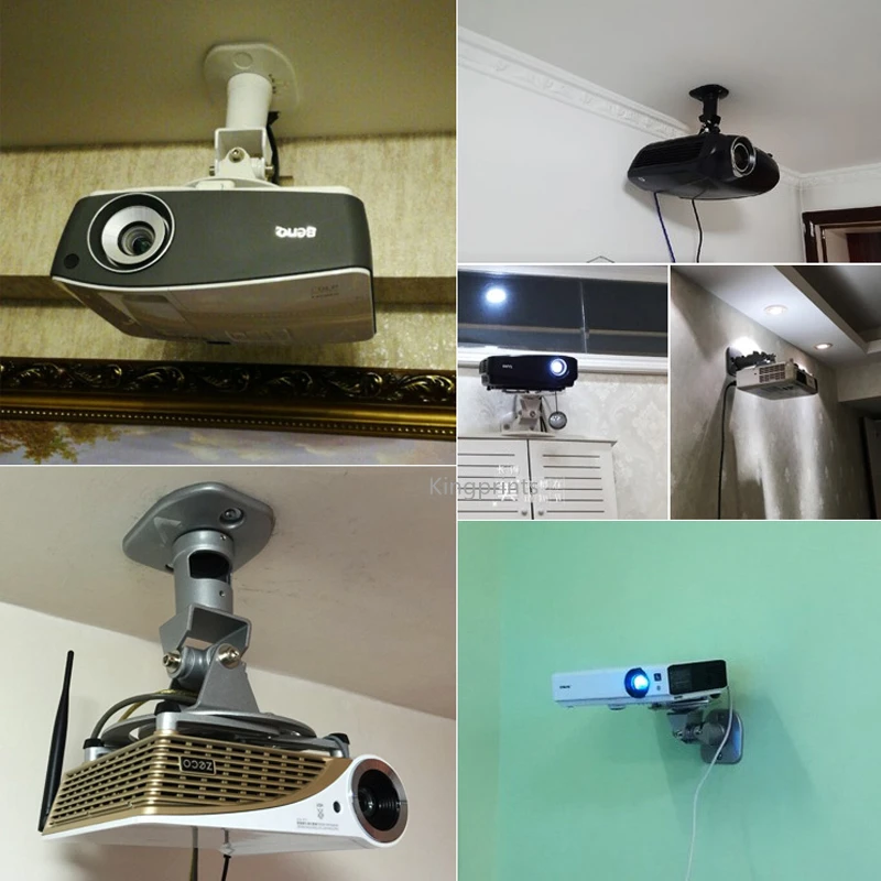 Universal Ceiling Mount Bracket For Epson Optoma Benq AUN UNIC Projector Extendable Arms Rotating Swivel Tilt Adjustable Hanger