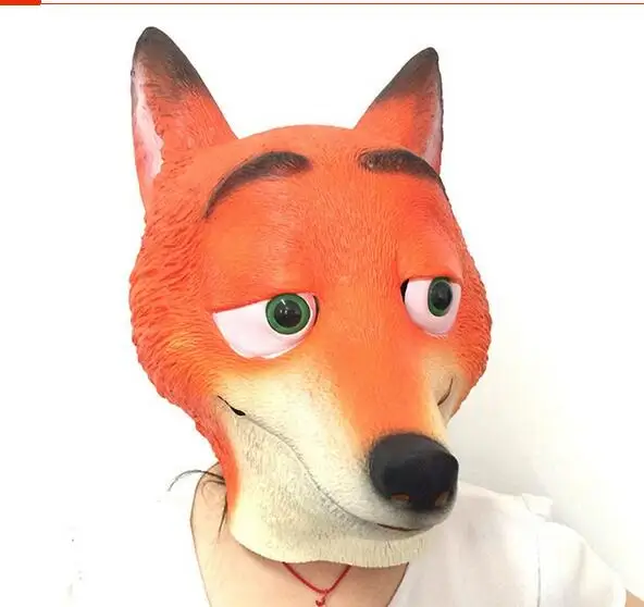 New Arrival Movie  Guise Scary Mask Judy Funny Nick Fox Latex Headgear Mask