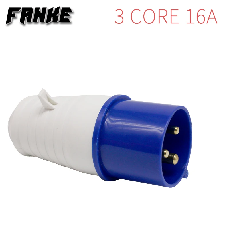 16A Industrial Plug Connector Surface mounted Socket Concealed install Socket 3core Waterproof LX-013 113 213 313