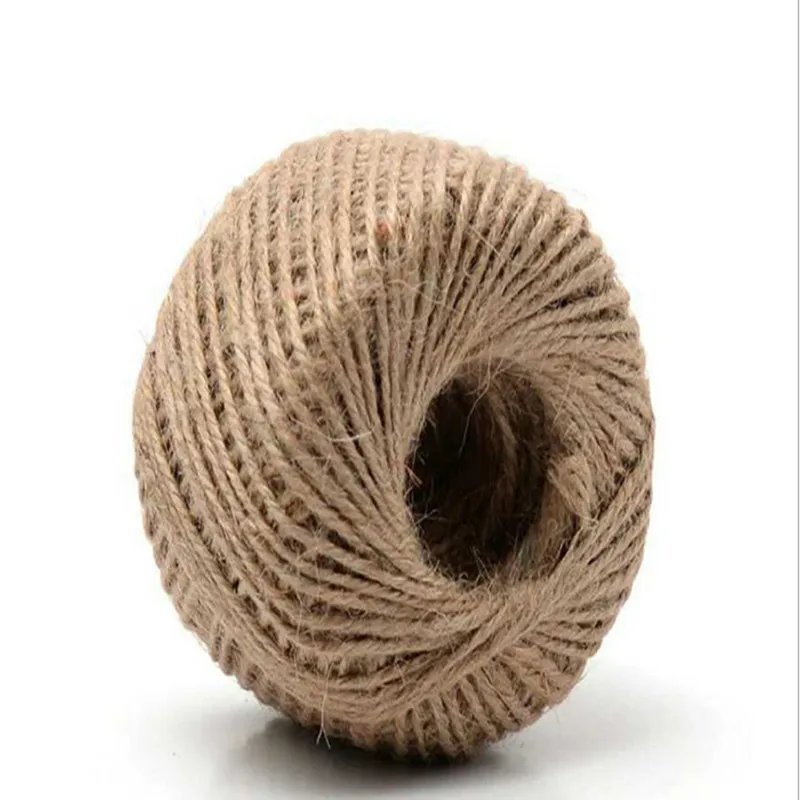 1 Roll 30M Natural Brown Jute Hemp Rope Twine String Cord Shank Craft Making DIY Colored Twine Clothing Tag Rope