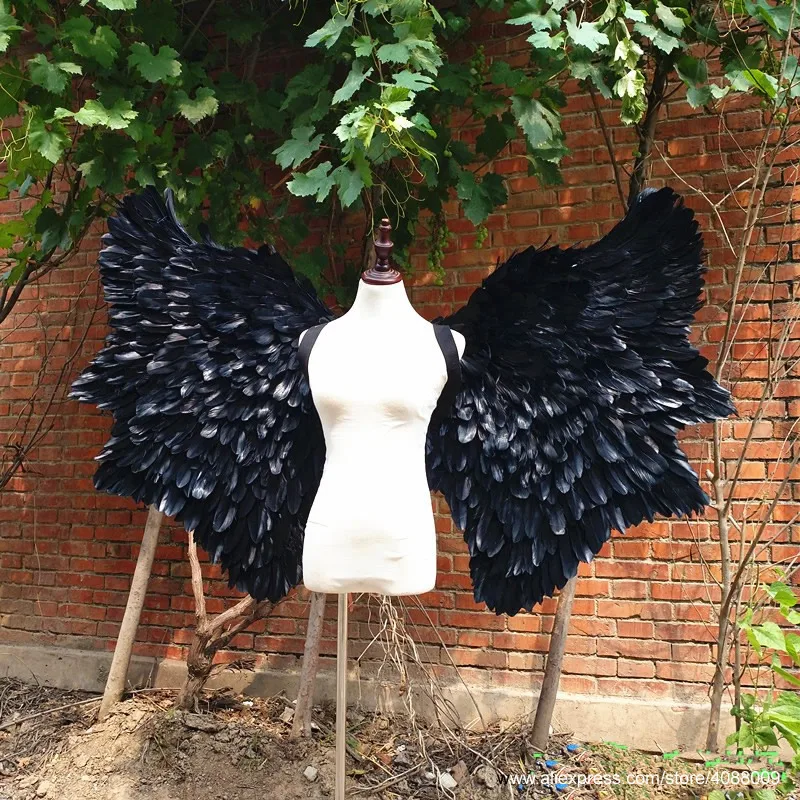 Creative black Devil wings for cosplay Game costumes Vehicle exhibition props fairy wings Bar Halloween deco props