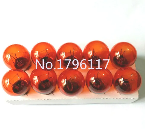 10x 12V 21W 5W 7225 1157 P21/5W S25 BAZ15D Car Turn Signal Bulbs Auto Halogen Signal Lights Stop Brake Tail Indicator Lamp Amber