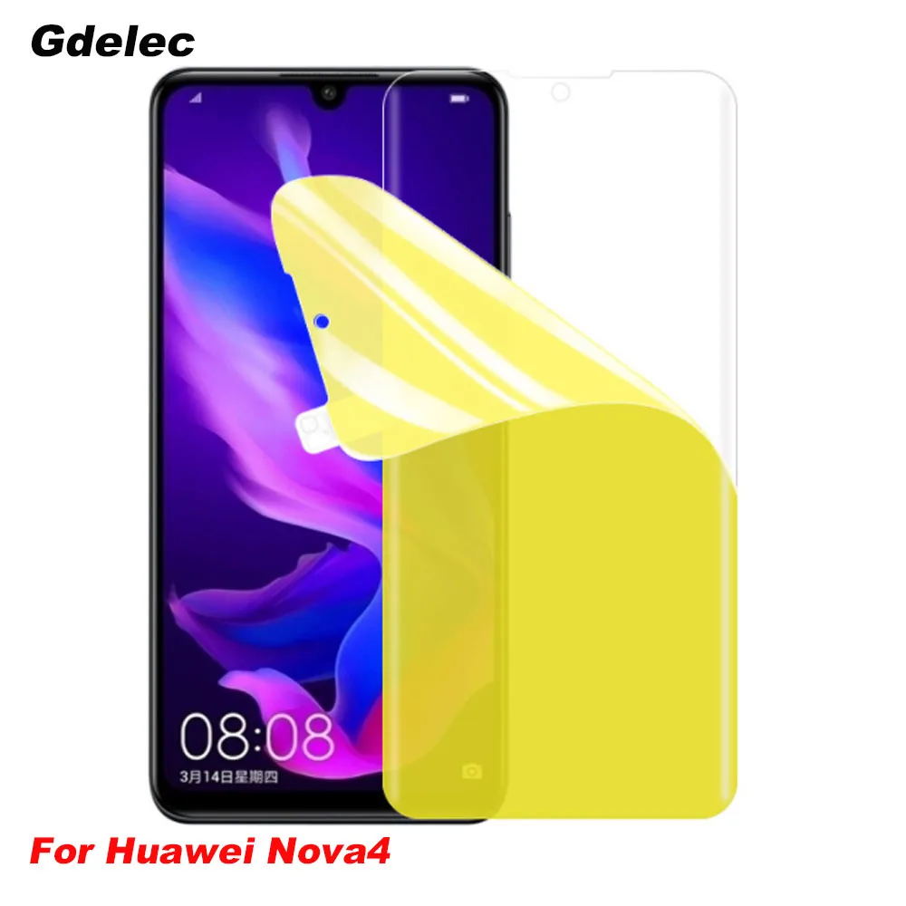 2pcs Screen Protector Film For Huawei Nova4 4e Nova5 Pro Full Coverege soft Hydrogel Film Front Screen Film For Huawei Nova4e