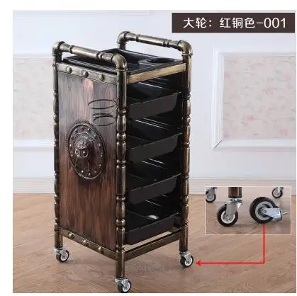 Hot hairdressing car, hairdressing tool car. Hair salon cart. Barber's tool car.