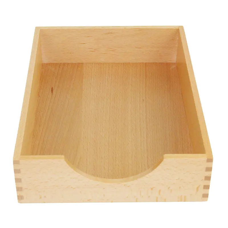 Montessori Material Wooden Storage Box Of A4 Paper Size 31.9*23.3*7 cm Baby Education Toy