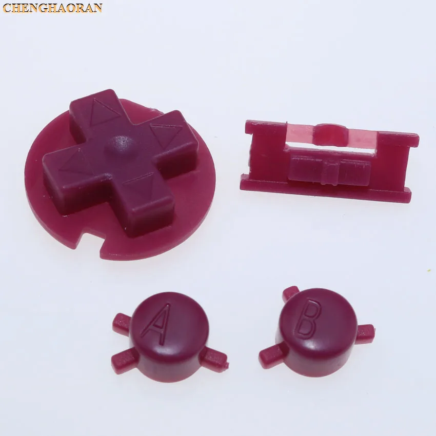 ChengHaoRan 12สี24ชุดเปลี่ยนสีสันชุดปุ่มเปลี่ยนสำหรับ Gameboy Color GBC On Off ปุ่ม AB D แผ่น