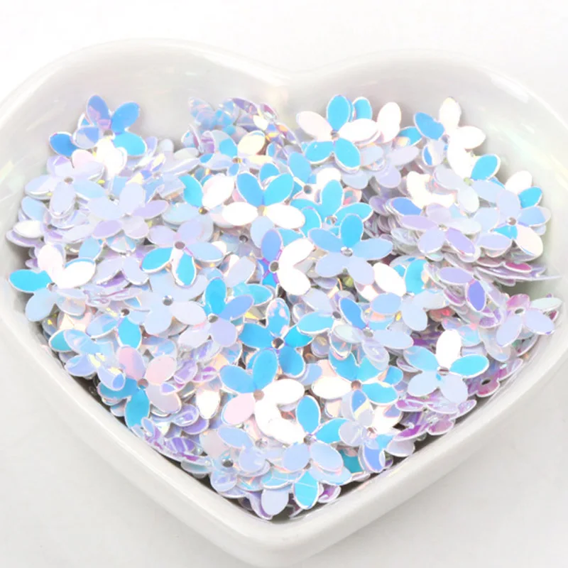 10g Stereoscopic Flower Sequins Multicolor Paillettes Sewing Craft Children DIY Garment Accessory Decorations 10mm