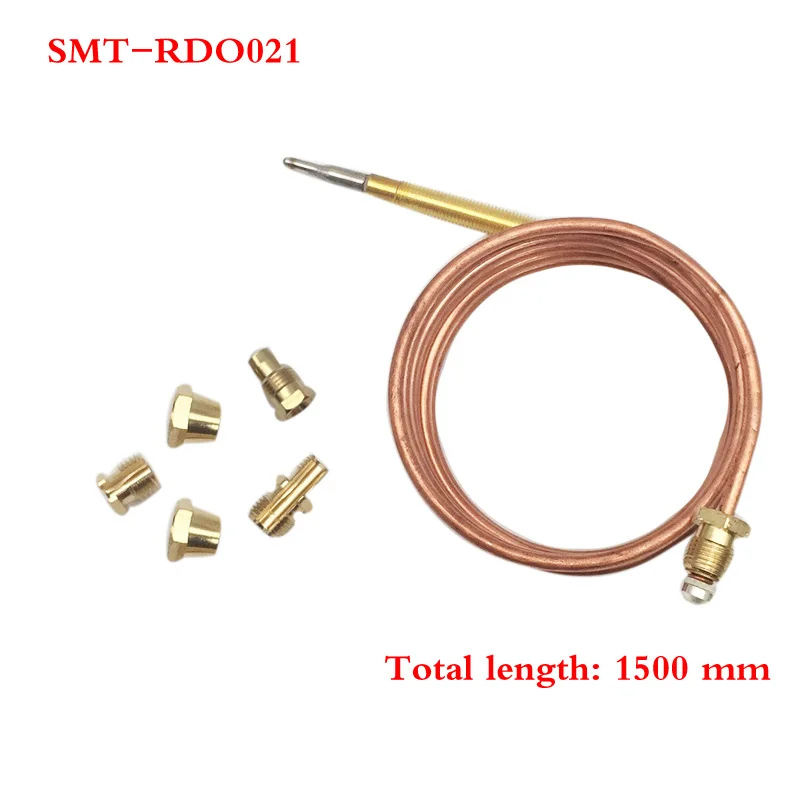 Earth Star 1 Set 1500mm Gas Furnace Universal Thermocouple Set M6x0.75 With Five Nut Replacement Thermocouple