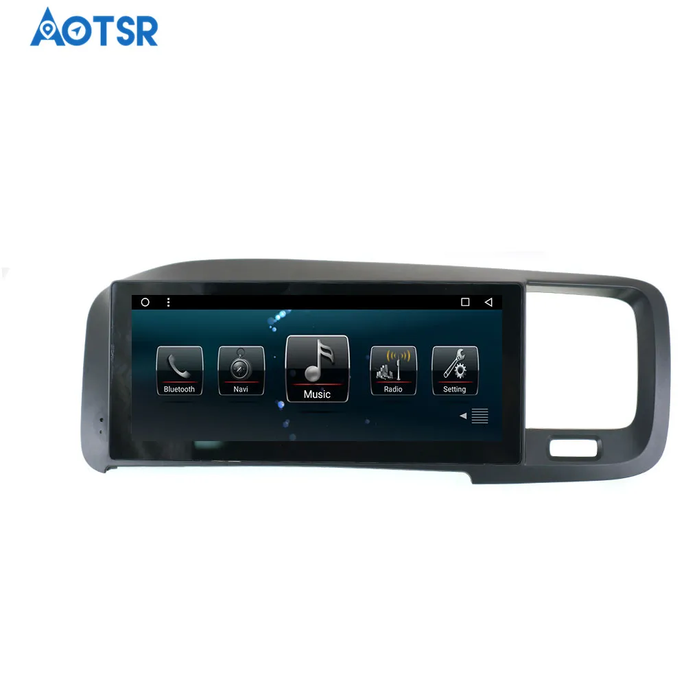 

Автомобильный стерео проигрыватель Aotsr автомобильный dvd-плеер Android для Volvo S80 2011-2014, GPS-навигация, мультимедиа, Satnav, головка записывающее устройство