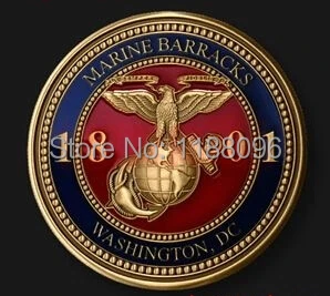 Copper coins cheap Commemorative Coins custom metal 3D marine coins