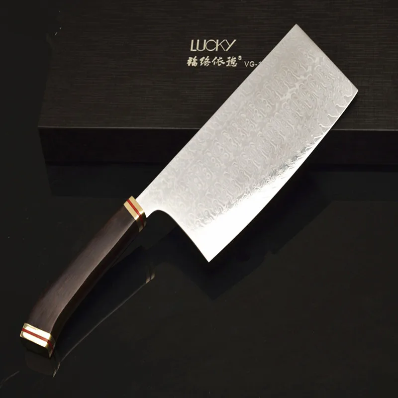 7.5inch Nakiri Kitchen Knife Japanese vg10 Damascus Steel Meat Slicer Vegetable Chopping Chef Knives Sharp with Non Slip Handle