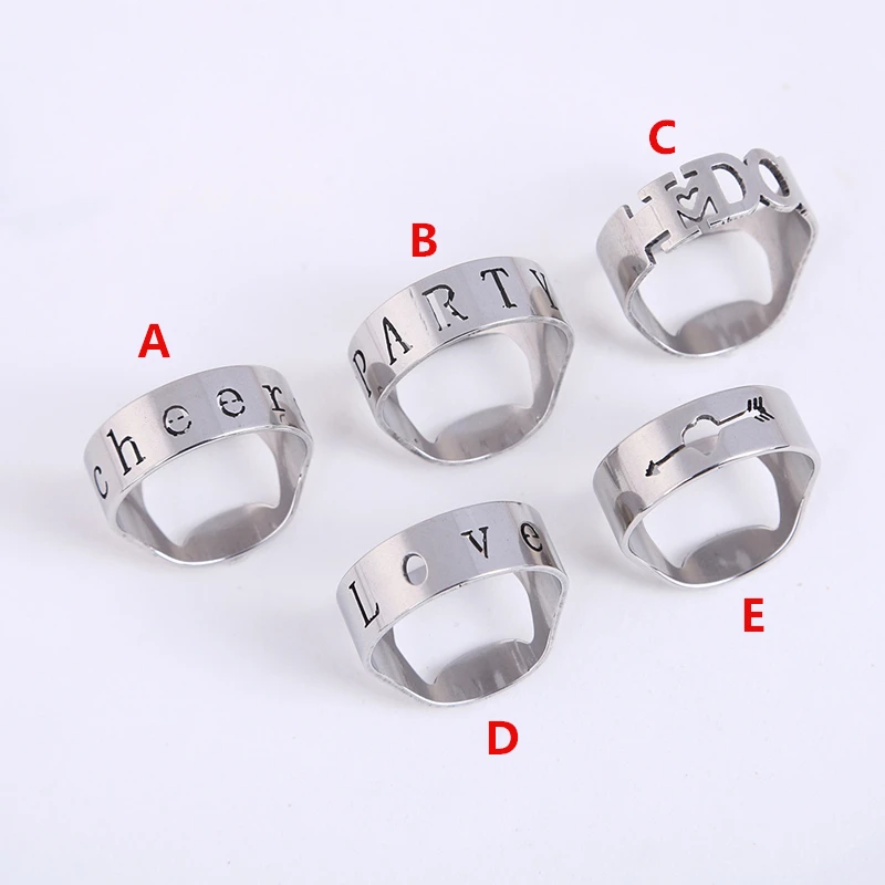 Silver Color Ring Bottle Opener Stainless Steel Finger Ring Bottle Opener Beer Bar Tool Useful Kitchen Tools F20173999