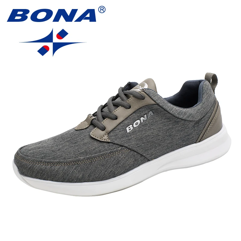 BONA New Popular Classics Style Men Walking Shoes Lace Up Men Shoes Outdoor Jogging Shoes Comfortable Sneakers