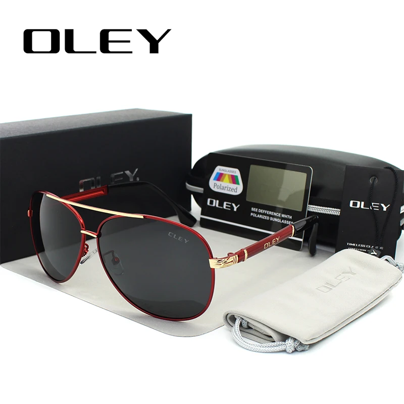 

OLEY Luxury Sunglasses Men polarized Classic pilot Sun glasses Fishing Accessories Driving Goggles Gafas De Sol Zonnebril Mannen