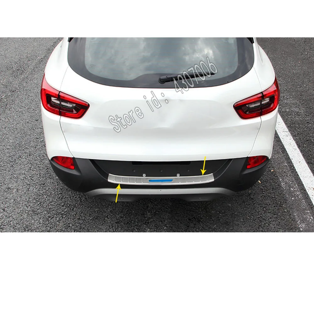 For Renault Kadjar 2016 2017 2018 2019 2020 Car Stainless Steel Back Rear Pedal Door Scuff Plate Frame Outside Threshold Trunk