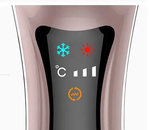 Anion Sonic Hot Cold Face Massager Beauty Skin Care Vibration Anti-aging Firming Anti-wrinkle Spa Machine Rechargeable