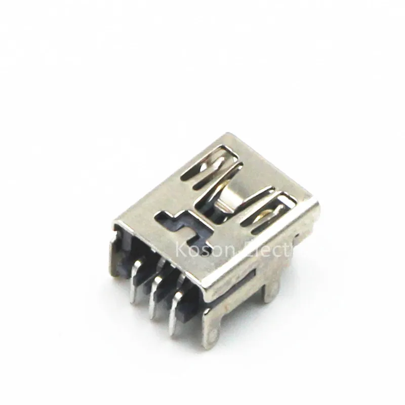 10pcs Micro USB Connector Mini USB 90 Degree Bend Pin Female (mini-USB) USB socket 5PF