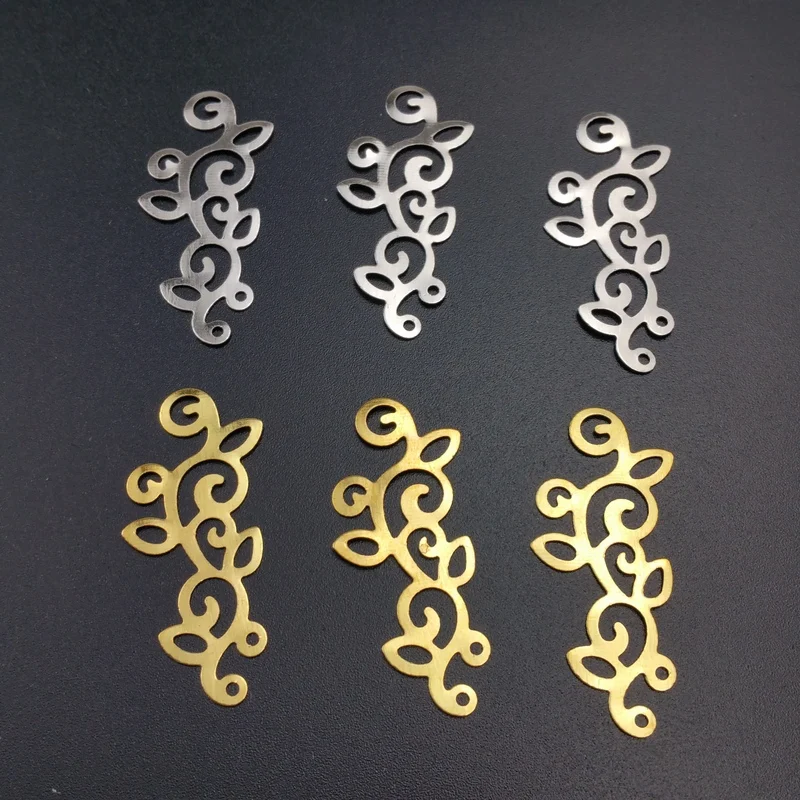 20pcs 20x40mm Wholesale Filigree branch  crafts  Hollow Embellishments Findings,Jewelry Accessories  ornaments