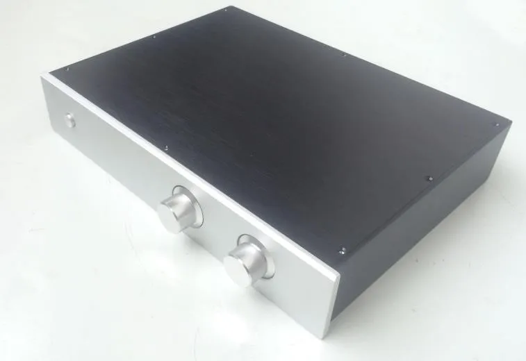 

NEW Full aluminum 4308- combined amplifier chassis - preamp chassis with vu meter chassis