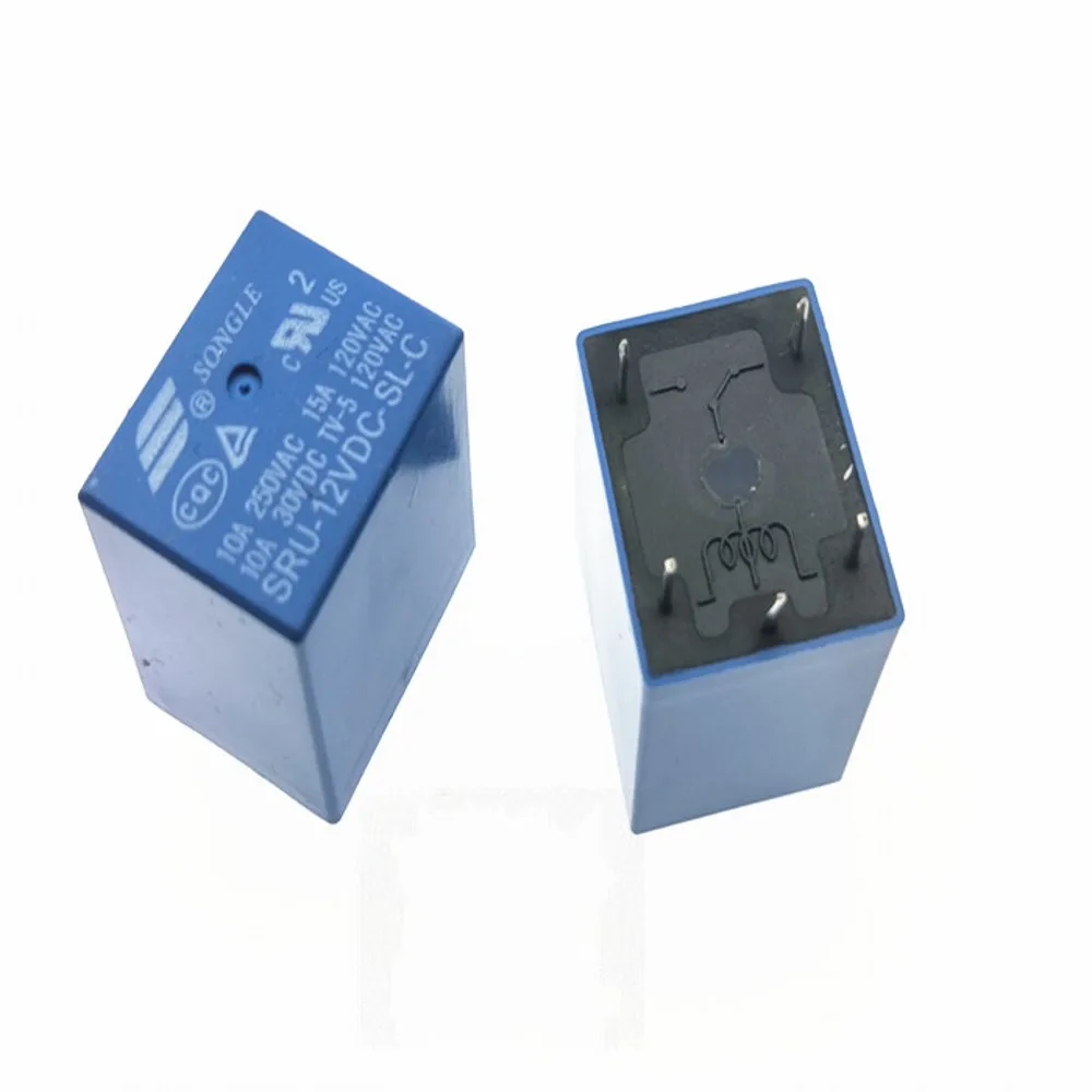 50PCS/lot Power relays SRU-05VDC-SL-C SRU-12VDC-SL-C SRU-24VDC-SL-C 5V 12V 24V T70 10A 5PIN