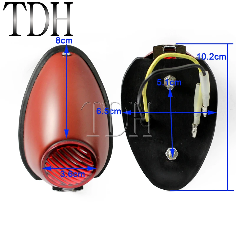 Motorcycle Taillight Retro Tail Light Brake Stop Lamp For Zundapp DB DS DBK KS KS750 K750 BMW R12 R75 R51 R61 BW40 Ural Sidecar